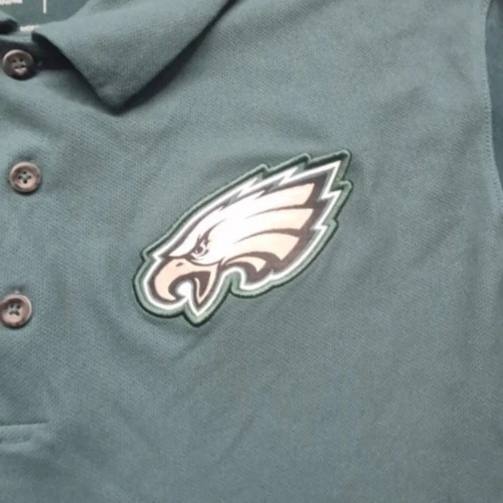 Philadelphia Eagles Nike Dri-Fit NFL Equipment Training Polo Shirt mens SM green